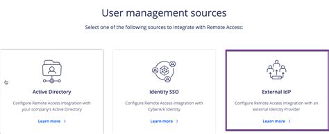 Configure External Identity Provider Integration