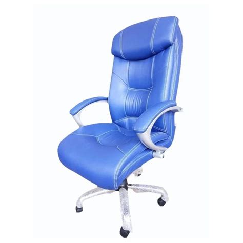 High Back Blue Boss Rexine Office Chair Fixed Arm At Rs 11500 In Rajkot