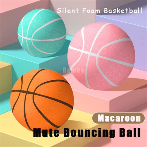 Macaroon Bouncing Mute Ball Indoor Silent Basketball Baby Foam Toy