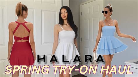 Halara Spring Try On Haul Activewear Coquette Dresses Youtube