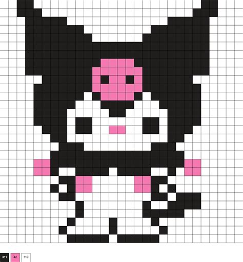 Kuromi Perler Beads Free Patterns