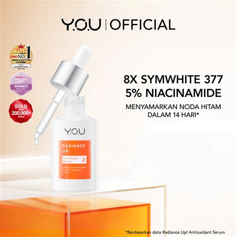 Jual YOU 8X SymWhite 377 Radiance Up Brightening Serum With Niacinamide