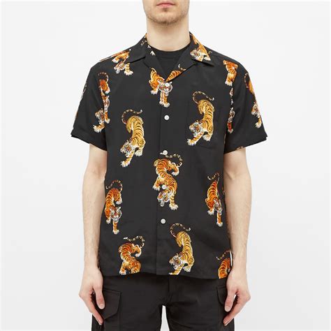 Wacko Maria X Tim Lehi Hawaiian Tiger Shirt Black End Tw