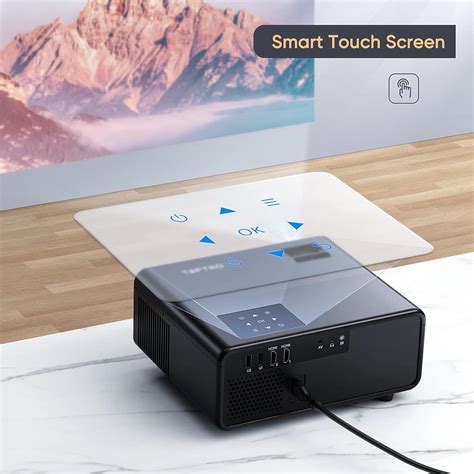 Видеопроектор TOPTRО, WiFi, Bluetooth, Full HD, 1080P, 4K, 4P/4D - eMAG.bg