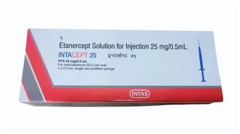 Etanercept Solution For Injection, Strength: 50mg at ₹ 3900/piece in ...