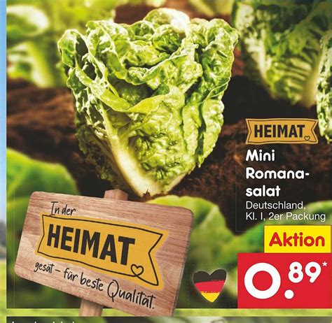 Heimat Mini Romanasalat Angebot Bei Netto Marken Discount Prospekte De