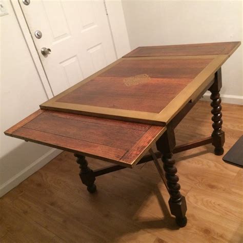 English Oak Antique Barley Twist Pub Table Chairish