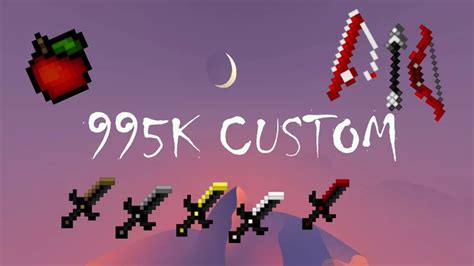 995K Custom Red PvP Pack (for 995k) Minecraft Texture Pack