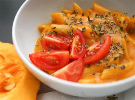 K Rbis Pasta Penne Mit Cremiger K Rbissauce Issgesund De