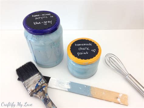 How To Make Homemade Chalk Paint With Plaster Of Paris Craftify My Love