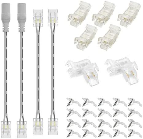 Enqimaoyi Pin Cob Led Strip Light Connectors Types Strip To Dc Plug