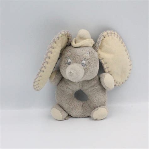 doudou hochet éléphant gris Dumbo NICOTOY