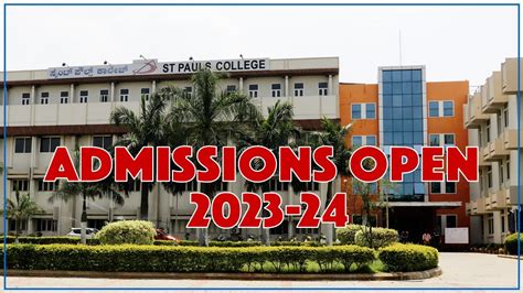 ST PAULS COLLEGE Promo Admission Open YouTube