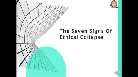 Accounting Ethics And The Seven Signs Of Ethical Collapse Youtube