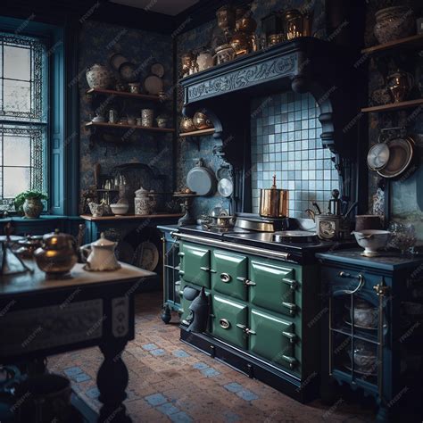 Premium AI Image | gothic style kitchen