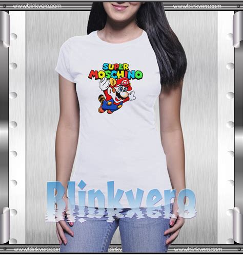Super Moschino Mario Bros Style Shirts T Shirt Mario Bros Shirts