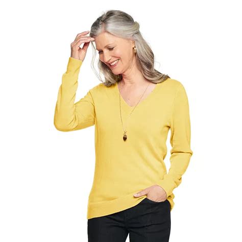 Womens Croft And Barrow® The Extra Soft V Neck Sweater