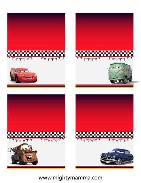 A Cars Birthday Theme – Includes Free Printables! – Mighty Mamma