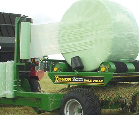 Green And White Mm Mm Ldpe Plastic Hay Bale Wrap Silage Wrap