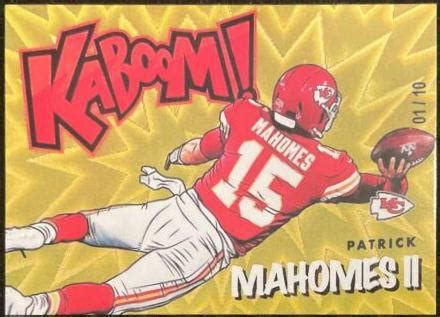 Patrick Mahomes II Gold K29 Prices 2021 Panini Absolute Kaboom