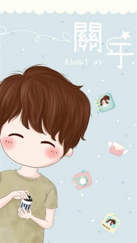 Chibi Love Cute Couple Wallpaper