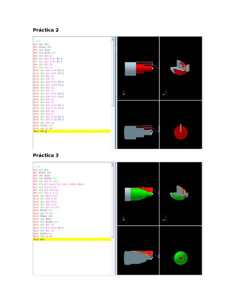 Lab cnc Practica 3 y4 Máquinas De Cnc Y Laboratorio Práctica
