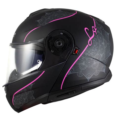 Casco LS2 FF908 Strobe II Lux Matt Black Pink Bluetooth V2Cascos