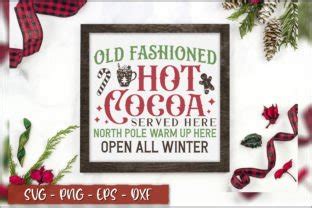 Old Fashioned Hot Cocoa Served Here Nort Graphic By Extreme DesignArt