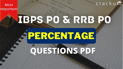 Ibps Po And Ibps Rrb Po Prelims Percentage Questions Pdf Cracku