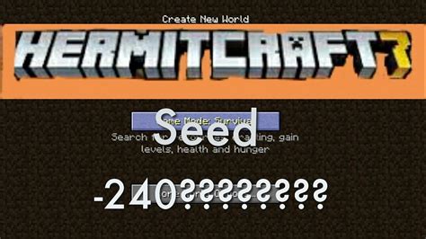 Hermitcraft Season 7 Seed Reveled What Is The Seed Of Hermitcraft Season 7 World Youtube