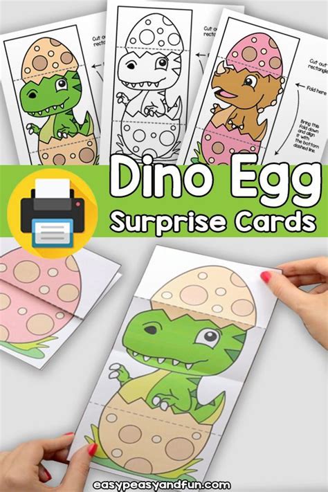 Dinosaur Egg Craft Template