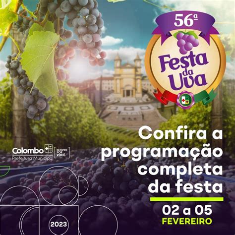 Festa Da Uva Tem Programação Definida Jornal De Colombo