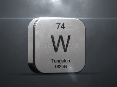 Tungsten Element from the Periodic Table Stock Illustration ...