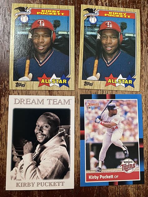 Topps Kirby Puckett Four Card Lot Ebay