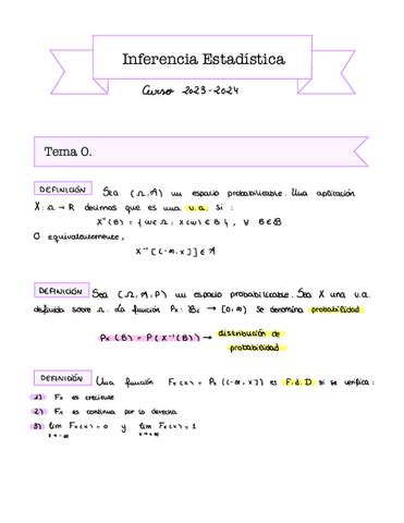 Tema 4 Inferencia Estadistica COMPLETO Pdf