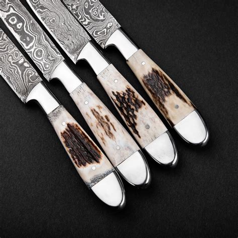 Premium Damascus Steel Steak Knives Damascus Knives