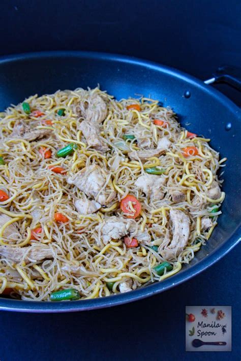 Pancit Pansit Philippine Noodle Dish Manila Spoon