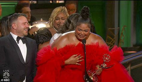 Lizzo Snaps Selfies With Zendaya Clutching Emmys 2022 Award Daily