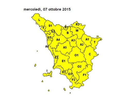 Allerta Meteo Toscana La Criticit Gialla Prolungata Fino A Domani