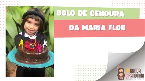 Bolo De Cenoura Da Maris Flor YouTube