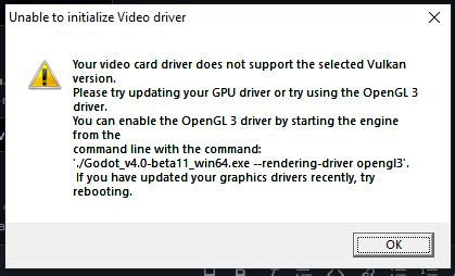 Beta 11 Your Video Card Driver Does Not Support Selected Vulkan