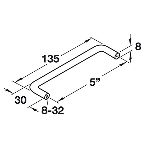 Hafele Hardware Cornerstone Collection 5 Centers Wire Pull In Stainless Steel By Hafele