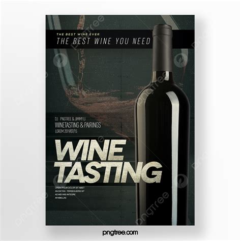 Simple Luxury Wine Tasting Poster Template Download On Pngtree