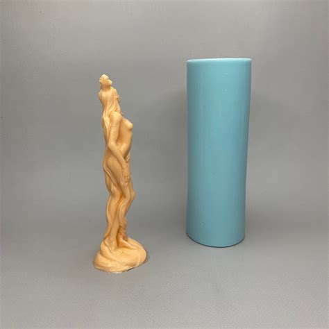 Nude Girl With A Flower Forms For Candles Silicone Molds 3d Etsy