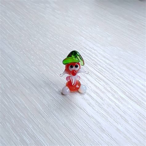 Miniature Glass Figurines Tiny Glass Gnomes Murano Glass Etsy