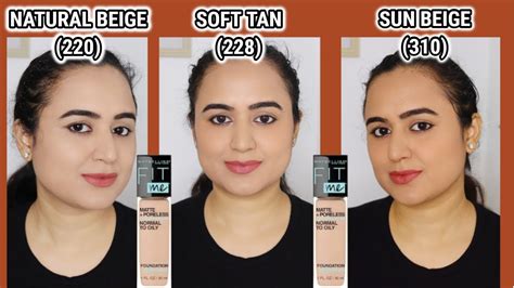 Maybelline Fit Me Foundation Swatches Soft Tan Natural Beige And Sun Beige Waysheblushes