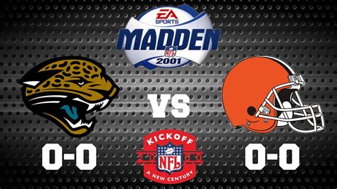 Madden NFL 2001 Franchise Mode Jacksonville Jaguars Vs Cleveland