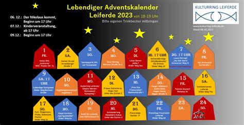 Lebendiger Adventskalender Kulturring Leiferde De