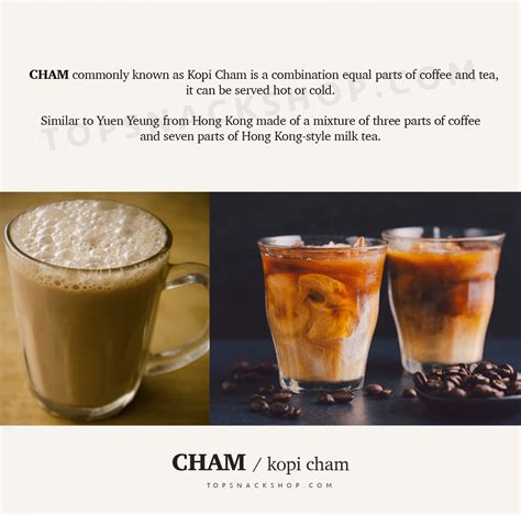 Chang Jiang Wang Her Tea Mix Cham Milk Tea Coffee 40g X 10 Sachets