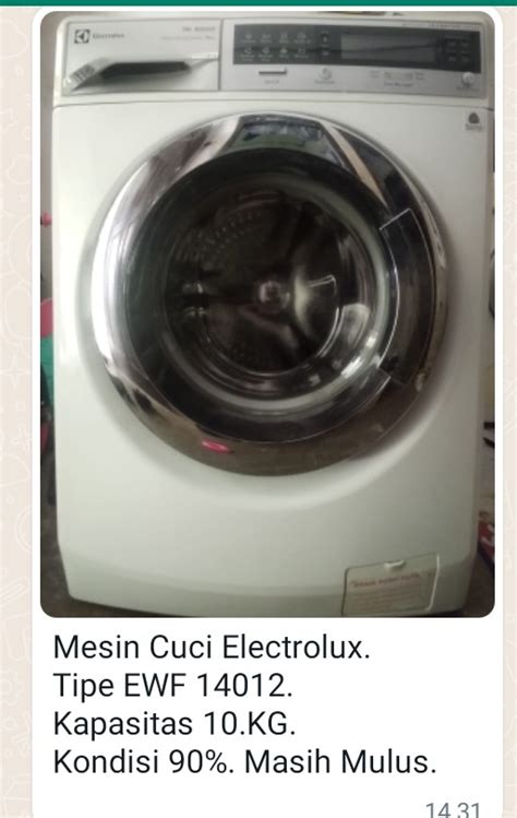 Mesin cuci Electrolux 10 kg, Elektronik, Lainnya di Carousell